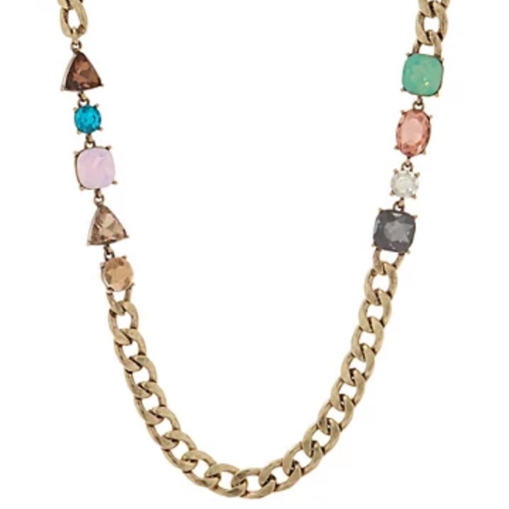 Logo By Lori Goldstein Antique Gold Necklace Chunky Links Vintage 26-28”